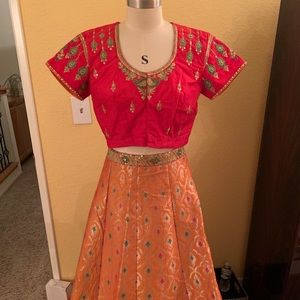 Elegant lengha ( indian skirt and blouse)